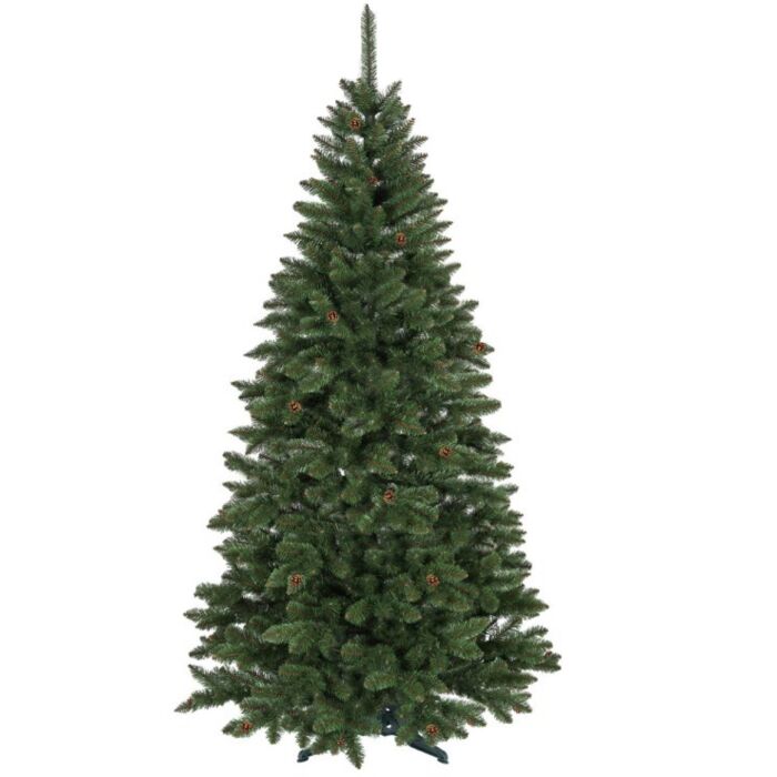 Ель искусственная MATVIS натуральная с шишками 220 см PVC М1 : купить ...