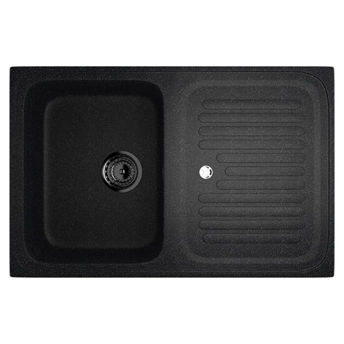 Мойка EcoStone мрамор ES-27 760*500мм*(h-190) 308 черный прямоугольная ...