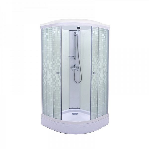 Душевая кабина Triton "Стандарт 90*90 А" ДН3, МОЗАИКА, полукруг, низ ...