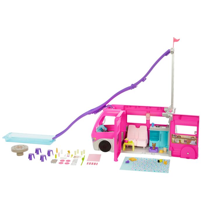 Barbie estate 3 in 1 camper hot sale