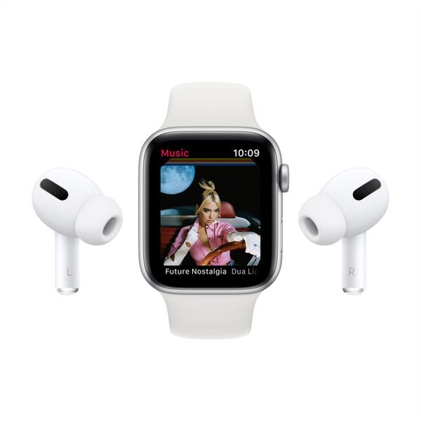 Apple Watch SE GPS 40mm Silver Aluminium Case with White Sport Band Regular MYDM2GK A Marwin .1206567