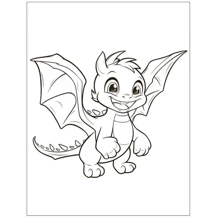 Раскраска Дракон Эндера — Раскраски для детей печать онлайн