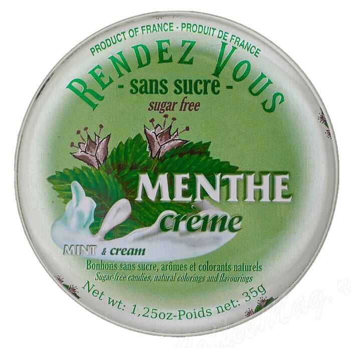 Rendez Vous Menthe Crème Sans Sucre - Société Industrielle de Confiserie  (S.I.C)
