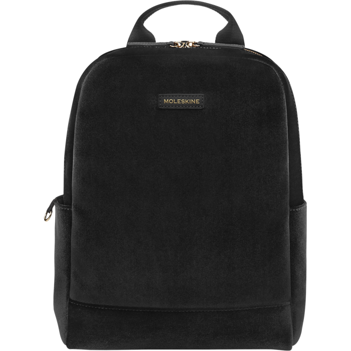 Ladies Backpack Velvet Black Marwin .1440440