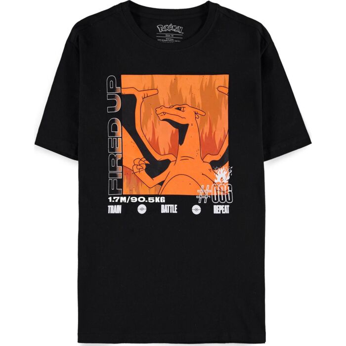 Футболка "Charizard", Черный, M