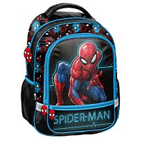 Рюкзак PASO SPIDER MAN, два отделения, жесткая спинка. 42x31x16 см