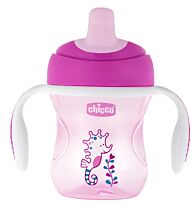 Chicco: Поильник Training Cup 200 мл 6м+ Girl ассорт. роз/фиолет