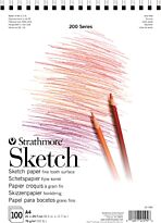 Альбом для скетчей на спирали Strathmore 200 Sketch Paper A4 (21x29,7см), 74г/м2, 100л.
