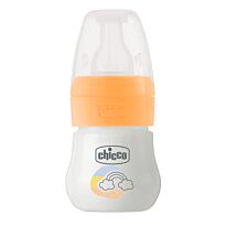 Chicco: Бутылочка для кормления Micro силикон 60 мл 0м+, оранжевый