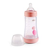 Chicco: Бутылочка для кормления Perfect5 силикон 240 мл 2м+, розовый