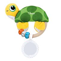 Chicco: Игрушка-погремушка мягкая "Черепашка" 0м+