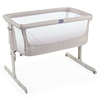 Chicco: Кроватка-манеж Next2Me Air Dark Beige 0м+