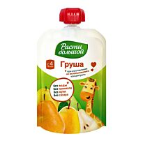 Расти большой: Пюре 90г Груша пауч