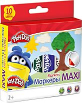 Фломастеры. Play Doh. MEGA JUMBO Набор 10 шт./10 цв.  Размер: 12,5 х 15,5 х 2,6 см.