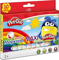 Фломастеры. Набор 10 шт./10 цв. MEGA JUMBO, укороченные Play Doh
