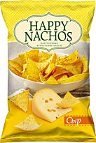 Чипсы кукурузные "Happy Nachos" со вкусом Сыра 75г