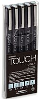 Набор линеров Touch Liner Холодный серый (0.1, 0.3, 0.5 мм, С,В)