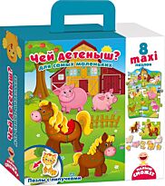 Vladi Toys: Пазл с липучками "Чей малыш?"