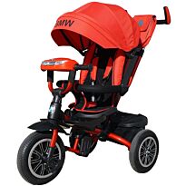 BMW: Велосипед 3кол., надув., 12и10", светомуз.панель., красн.
