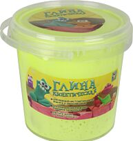 Кинетическая глина, неоново-жёлтая, банка 200гр