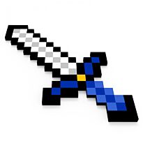 Minecraft: Меч Железный пиксельный 60см