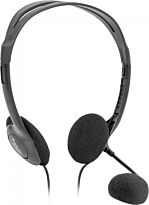 Defender: Наушники-гарнитура проводная Aura HN-102 (черный)
