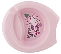 Chicco: Тарелка пл. EasyFeeding Bowl 6м+ розовый