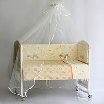 Pituso:: Комплект в кроватку ЗАЙКИ 6 пр. Кремовый