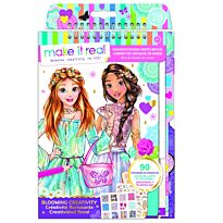 Набор для творчества MAKE IT REAL Скэтчбук Fashion Design: Blooming creativity