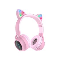 Наушники HOCO W27 Cat Ear BT (розовый)
