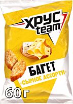 Сухарики "Хрусteam Baget" Сырное ассорти 60гр