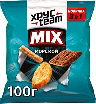 Сухарики "Хрусteam MIX" Морской 100гр