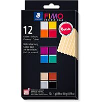 Набор полимерной глины Fimo professional 12 цв. Базовые цвета