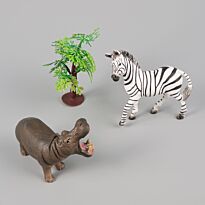 Animal World: Бегемот и зебра