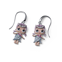 Oliver Weber: Серьги L.O.L. Мербейби делюкс, с кристаллами Swarovski 2,7 см