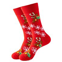 Snazzy Santa: Носки рождественские, красный с оленями, р-р 41-47