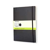 Блокнот Moleskine Classic, 19х25см, нелинованый, твердая обложка, черный, 192 листа