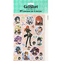 Набор наклеек Genshin