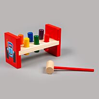 Синий трактор: Игрушка деревянная стучалка