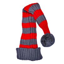 Snazzy Santa: Колпак новогодний, полосатый серо-красный, 65 см
