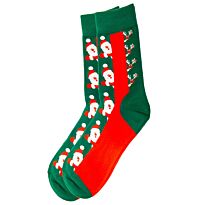 Snazzy Santa: Носки рождественские "Санта", 41-47 р-р, зеленые