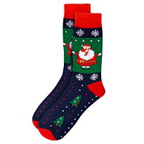 Snazzy Santa: Носки рождественские "Санта", сине-красные, 41-47 р-р