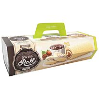Freddi Рулет Swiss Roll с начинкой из какао и фундука и белой шоколадной стружкой 300г