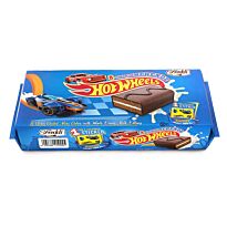 Freddi Бисквит Hot Wheels c ванильной начинкой в шоколаде + стикеры 240г