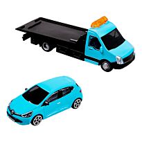 BBURAGO: 1:43 Car Hauler + Renault Clio