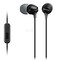 Sony: Наушники-вкладыши MDREX15APB.CE7 черный с микрофоном