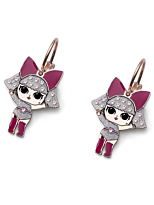 Oliver Weber: Серьги L.O.L. Дива, с кристаллами Swarovski 2,7 см