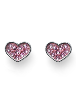 Oliver Weber: Серьги-пусеты L.O.L. МЕЧТА  Ø0,5 см, с кристаллами Swarovski, розовый