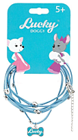 Lucky doggy: Кожаный браслет с косточкой