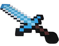 Minecraft: Меч Королевский алмазный пиксельный 60см